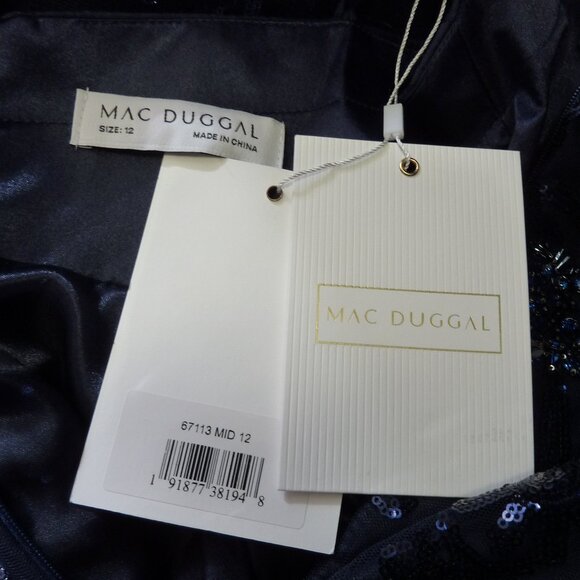 Mac Duggal 67113 Long Sleeve Embellished Evening Gown - Picture 16 of 16